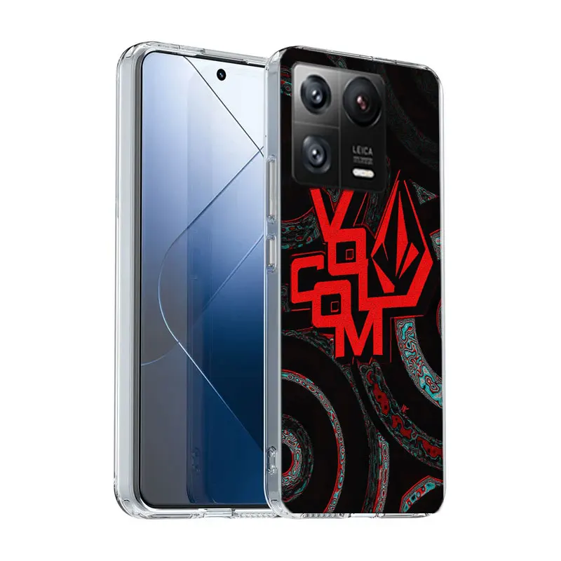 Фото Чехлы с логотипом Volcom для телефона Xiaomi Poco F7 14 11 Ultra 13 15 Pro Mi 12T 12X 11i 12 10 9 8 Lite 11T 10T 9T Pro CC9 Soft Cover №3