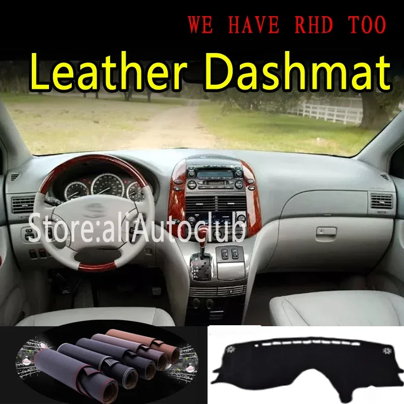 

For Toyota Sienna G2 2004 2005 2006 2007 2008 2010 Leather Dashmat Dashboard Cover Dash Mat Sunshade Carpet Car Styling Pad Auto