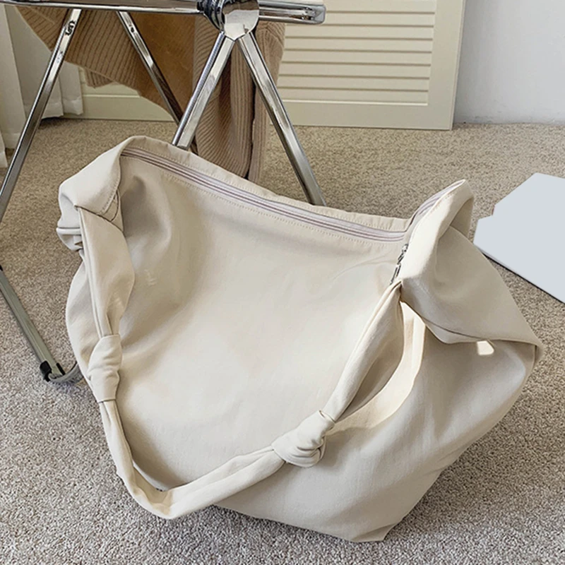 

2021 New Canvas Totes Bags Women Casual Wild Ladies Handbags Solid Color Shoulder Women Bag Simple Female Messenger Bag