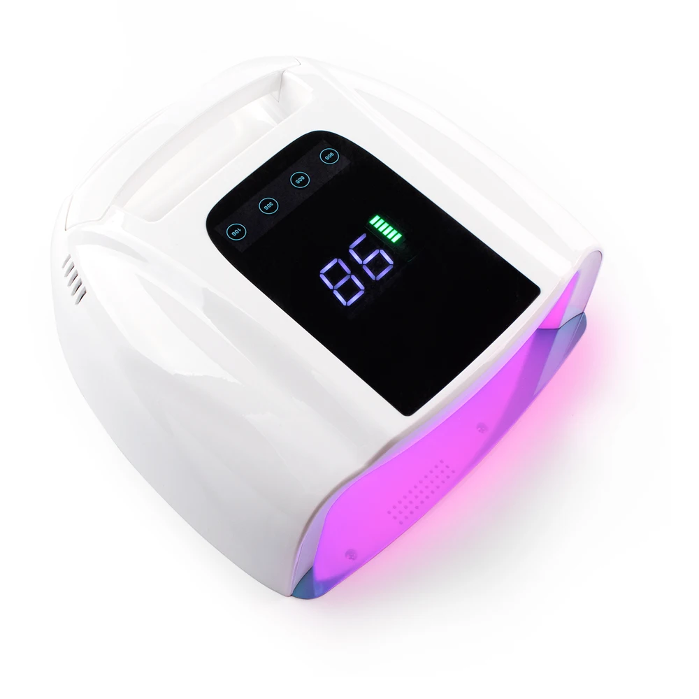 Lámpara LED UV inalámbrica para manicura de uñas, secador de pedicura, luz roja, recargable, 2022