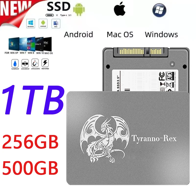 

Hot New Explosive SSD 1TB Solid State Drive 100% Original SSD High-speed Desktop Notebook Interface Capacity Expander