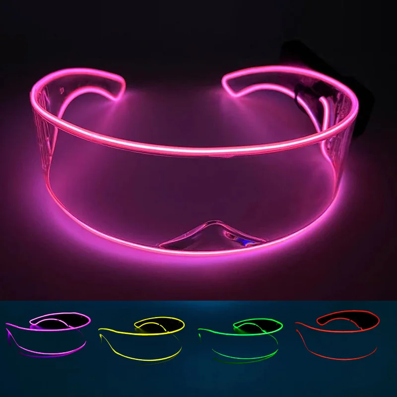 

Flashing Glasses Night Lights EL Wire LED Glowing Neon Lights Party Lighting Novelty Gift Bright Light Festival Party Sunglasses