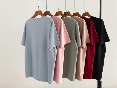 

casual Cotton tshirt T-shirt 2021 New T Shirt Women Short Sleeves mulit color Spring/Autumn Broadcloth