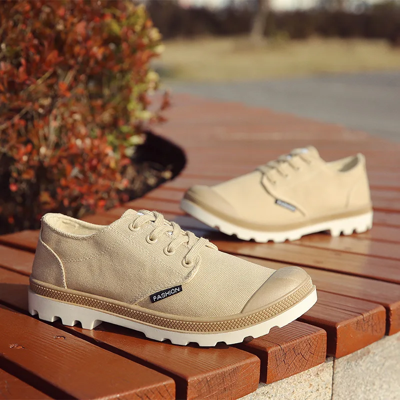 

Low-top Canvas Shoes Rubber Material Men's Shoes Outdoor Sports Shoes Versatile Casual Shoes