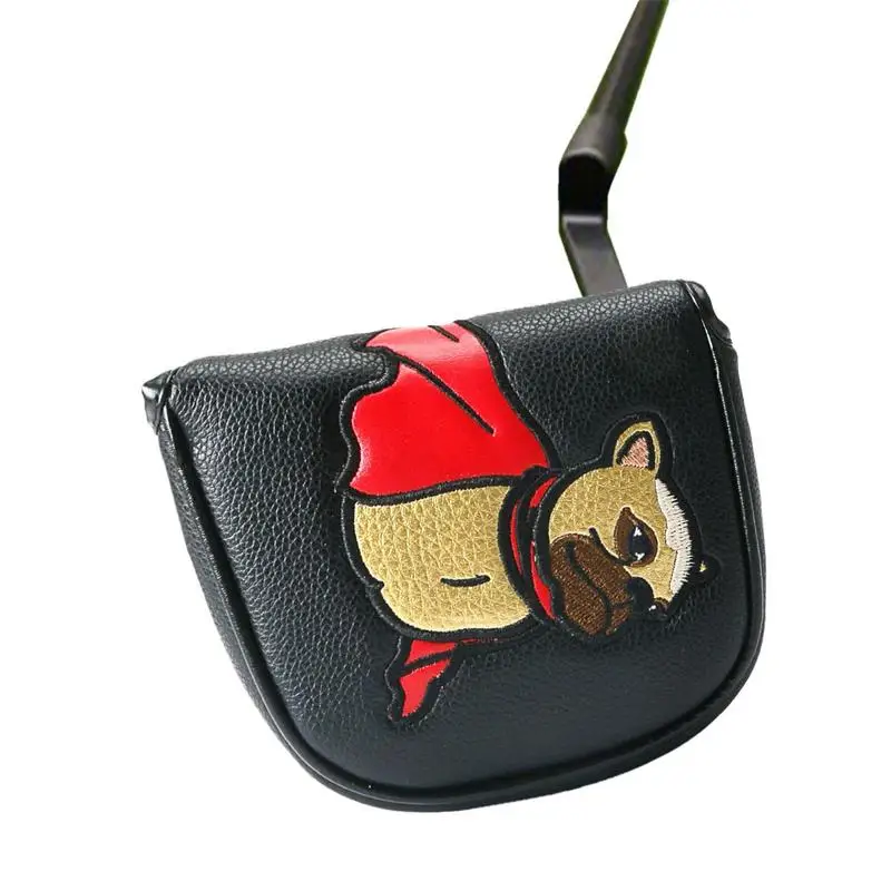 

Golf Head Covers Golf Blade Putter Cover Headcover With Magnetic Bar Closure French Bulldog Putter Mallet Golf Club Head