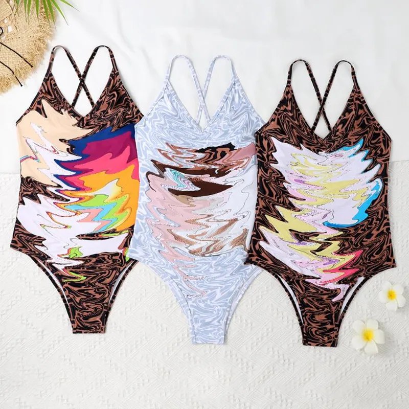 

2022 Super Hot Beauty Design Sexy Beach One-piece Swimsuit Fashion Summer