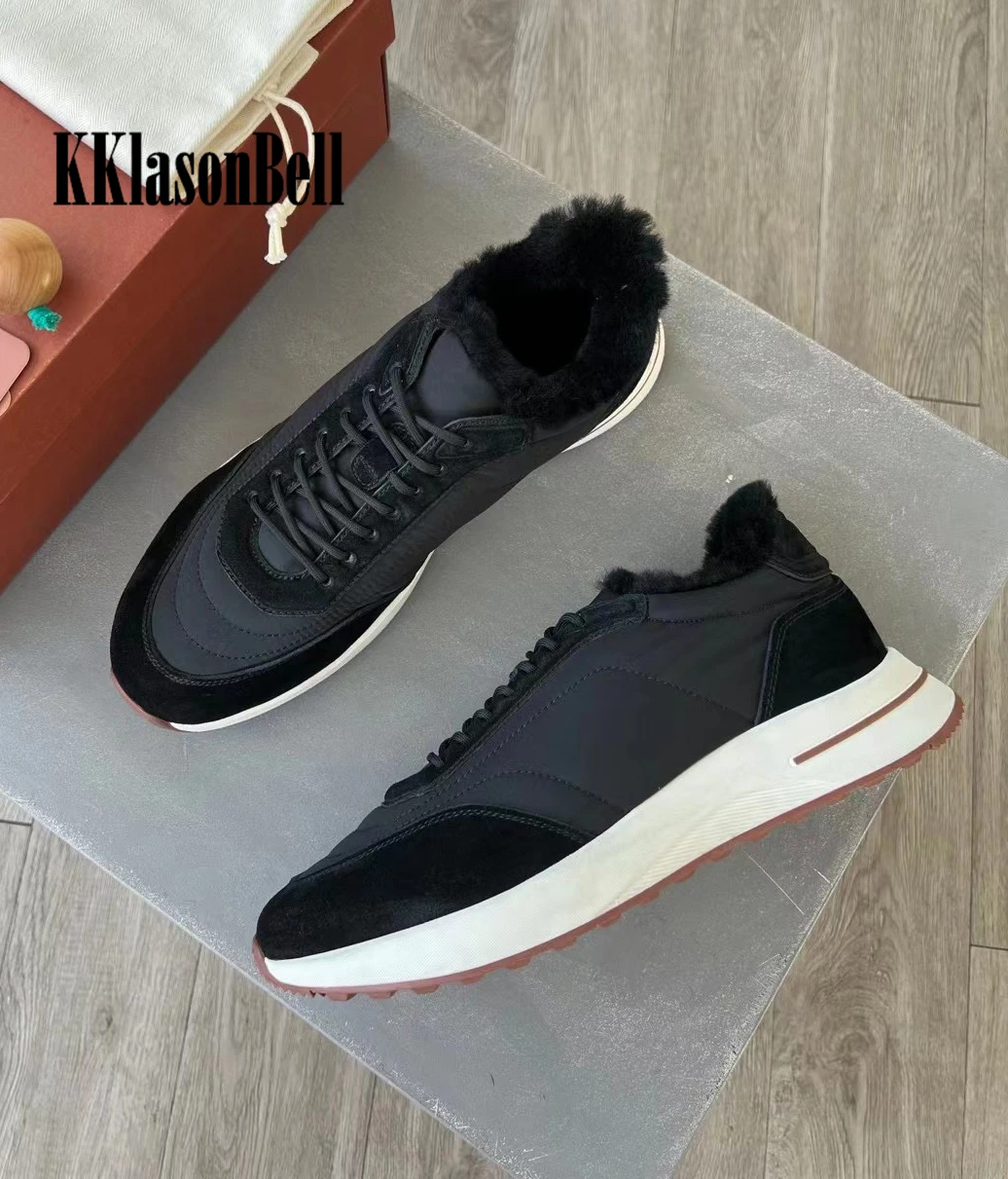 10 26 KKlasonBell Мужская замшевая Повседневная сохраняющая тепло натуральная кожа