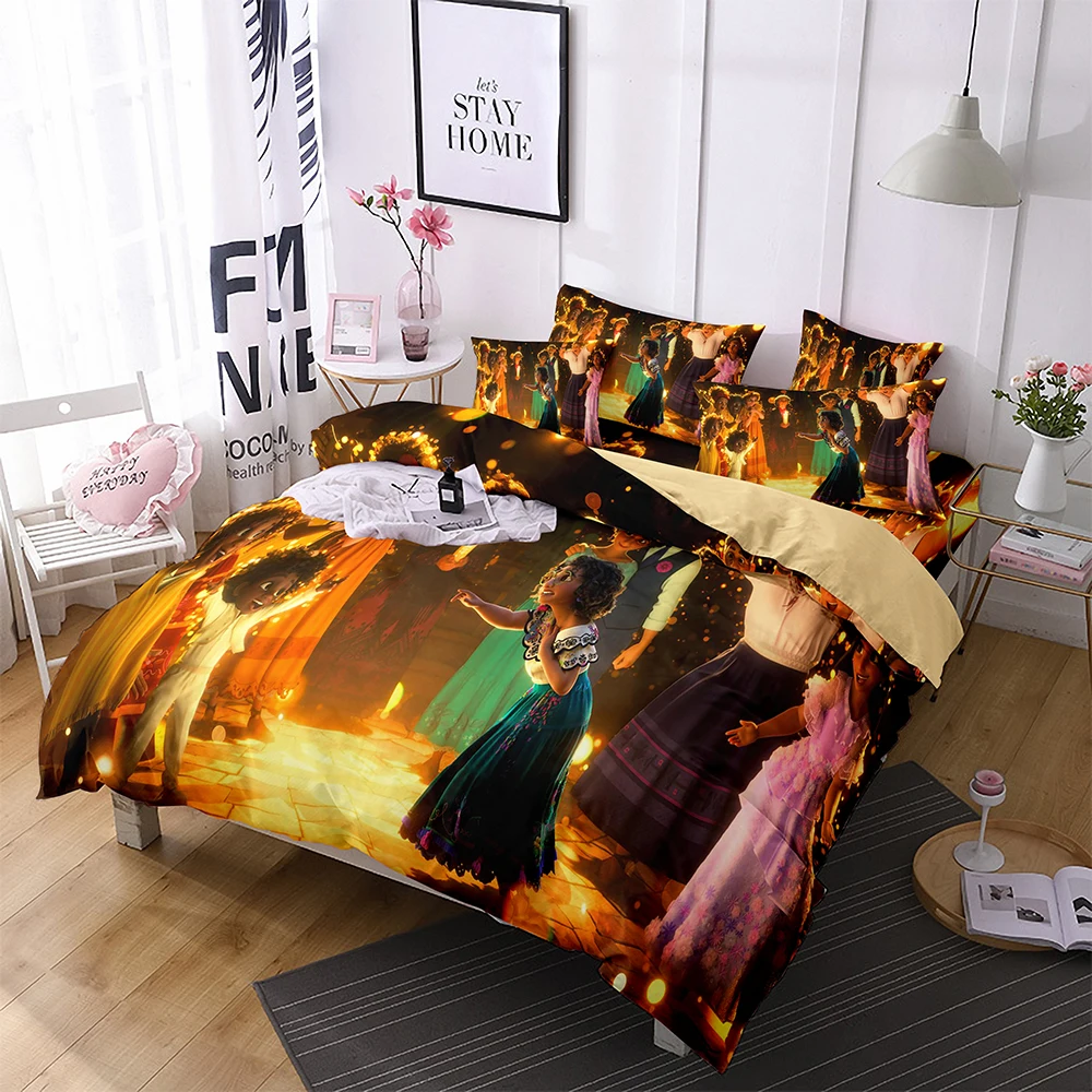 Комплект постельного белья для детей с мультяшным принтом