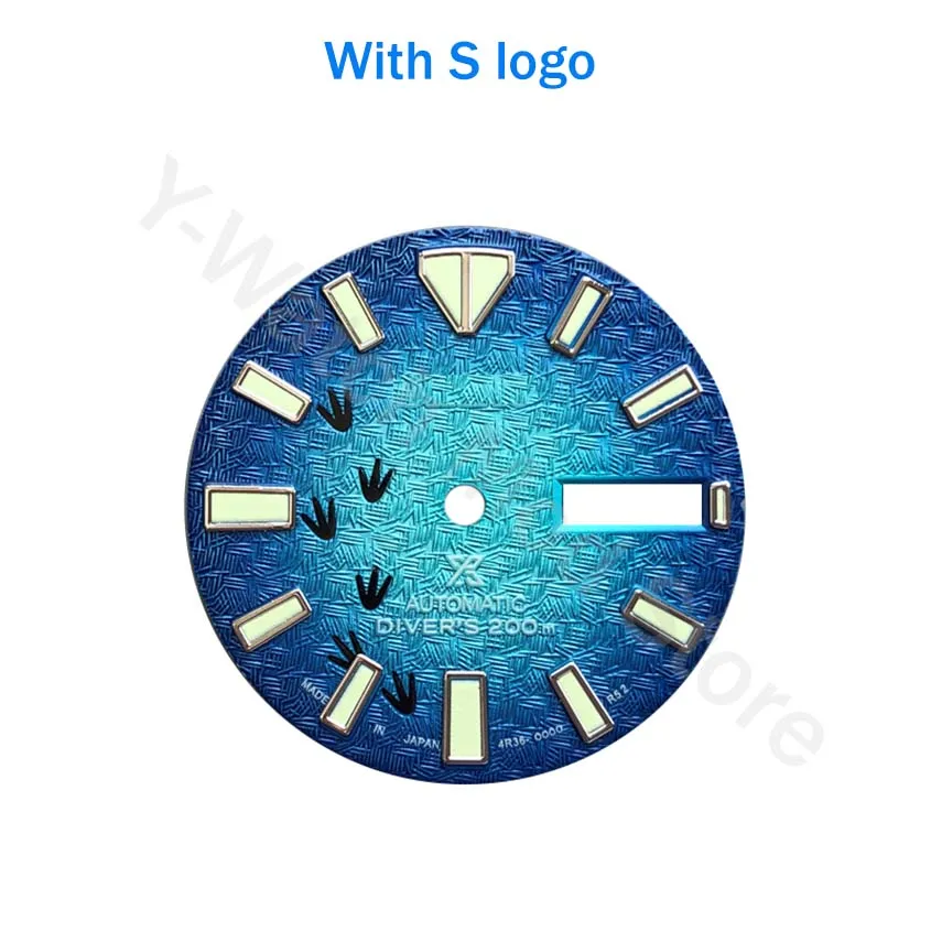 

NH35 Watch accessories made for nh35 mechanical movement Mod accessories diving meter 200m blue dial