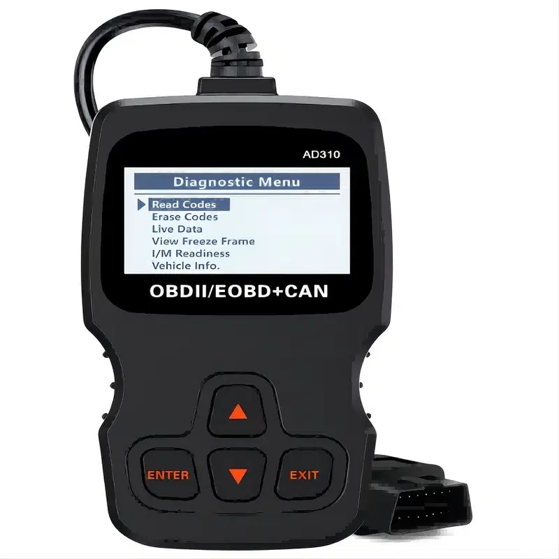 

Классический Улучшенный универсальный сканер OBD II AD310, считыватель кодов неисправностей автомобильного двигателя, диагностический сканер ...