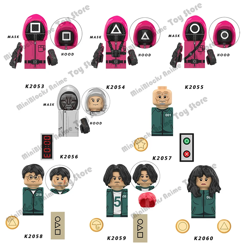 

KDL808 Movie Squided Game Buliding Blocks Bricks Mini Action Figures Heads Series Kids Educational Assembly Toys Birthday Gifts