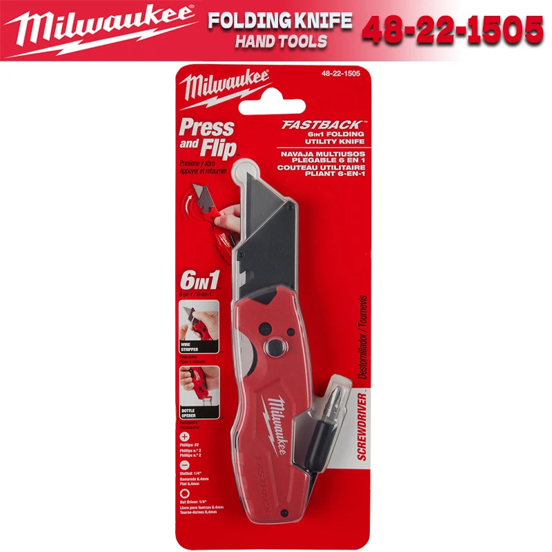 

Milwaukee FASTBACK Складной универсальный нож 6 в 1