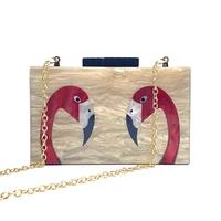 2022 luxury designer handbag brand luxury bag for girls chain clutch purse crossbody evening party female mini acrylic shoulder