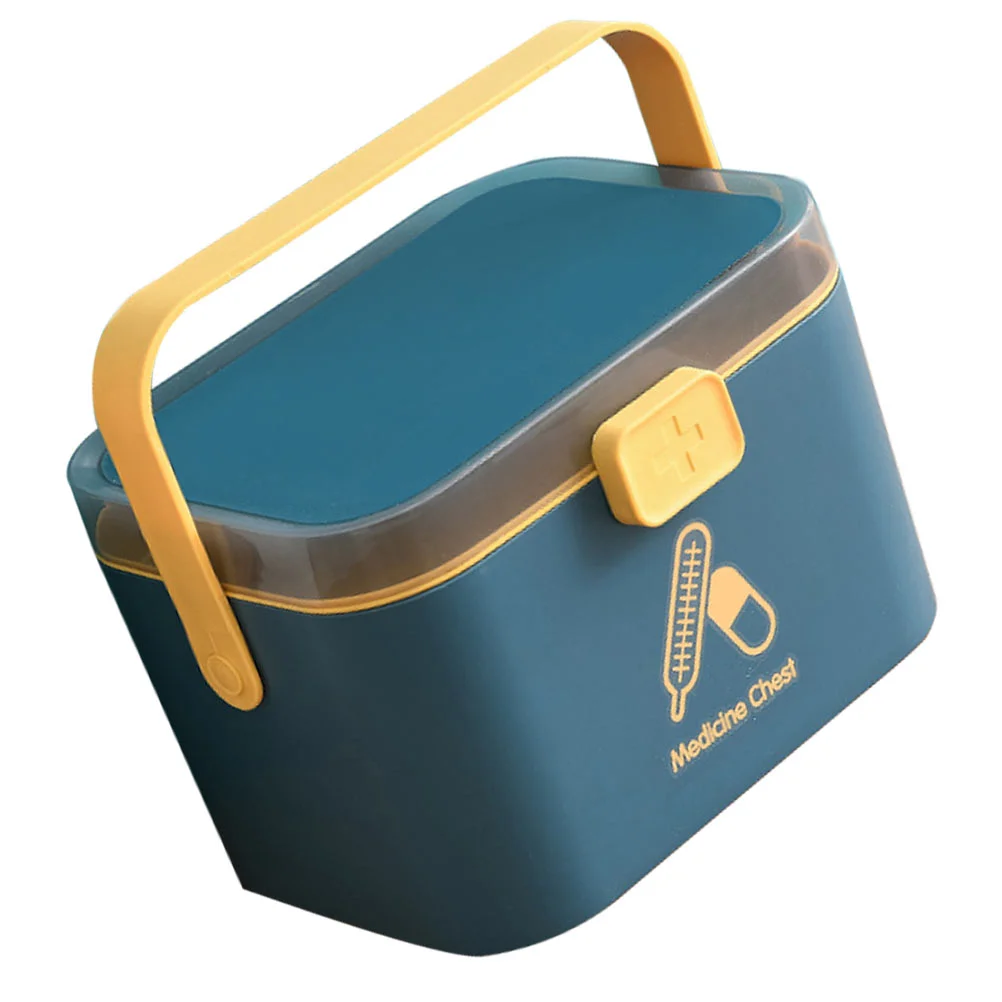

1 Pc Medicine Box Durable Sturdy Useful Good First Aid Storage Box Medicine Cabinet Medicine Case