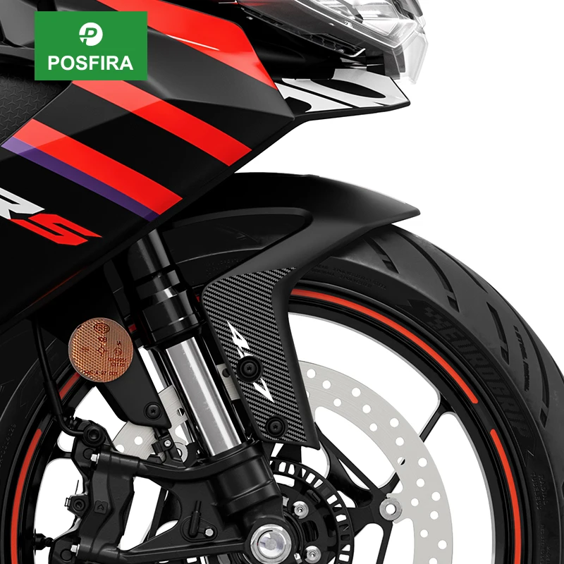 Фото Наклейки на переднее крыло мотоцикла POSFIRA, виниловые наклейки для Aprilia RS457 RS 457 2024 2025 2026, аксессуары для мотоциклетных брызговиков №1