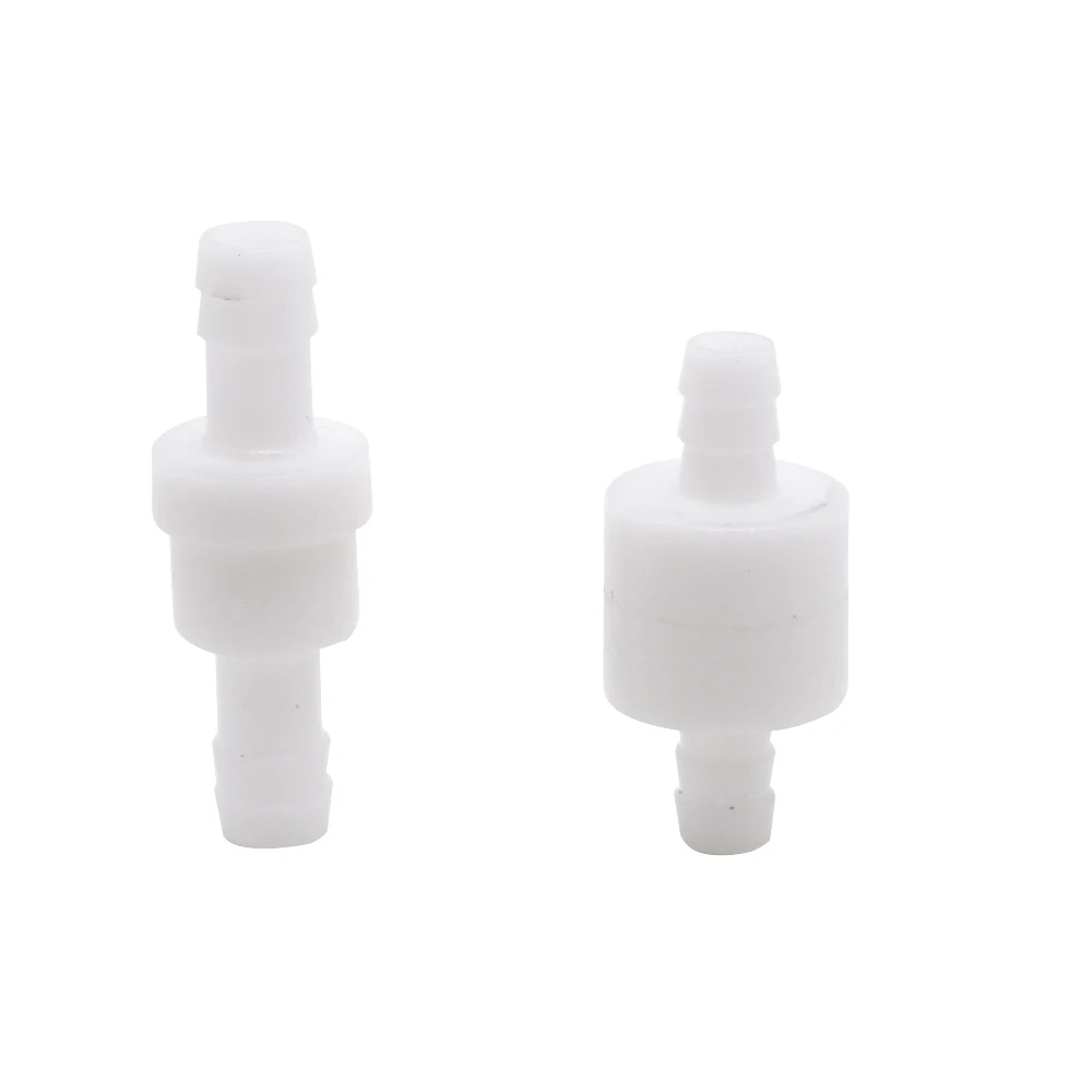 

1Pcs 4 / 6 / 8 / 12mm Plastic One Way Inline Check Valve Gas Air Liquid Water Fluids Valve for water petrol diesel oils or other