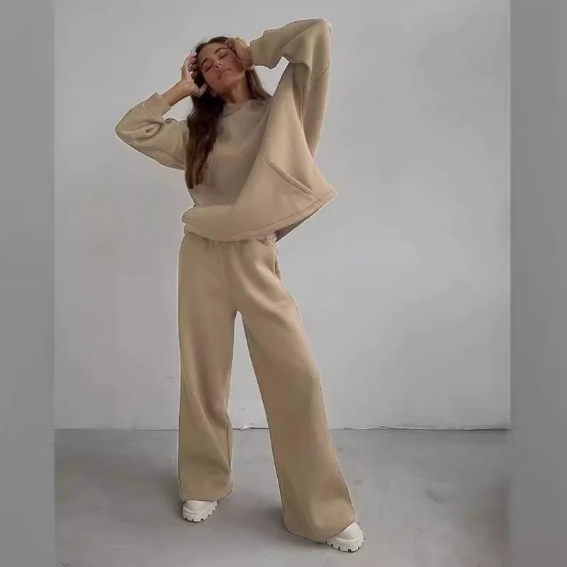 Новинка Осень-зима 2024 спортивный свободный костюм с капюшоном Женская