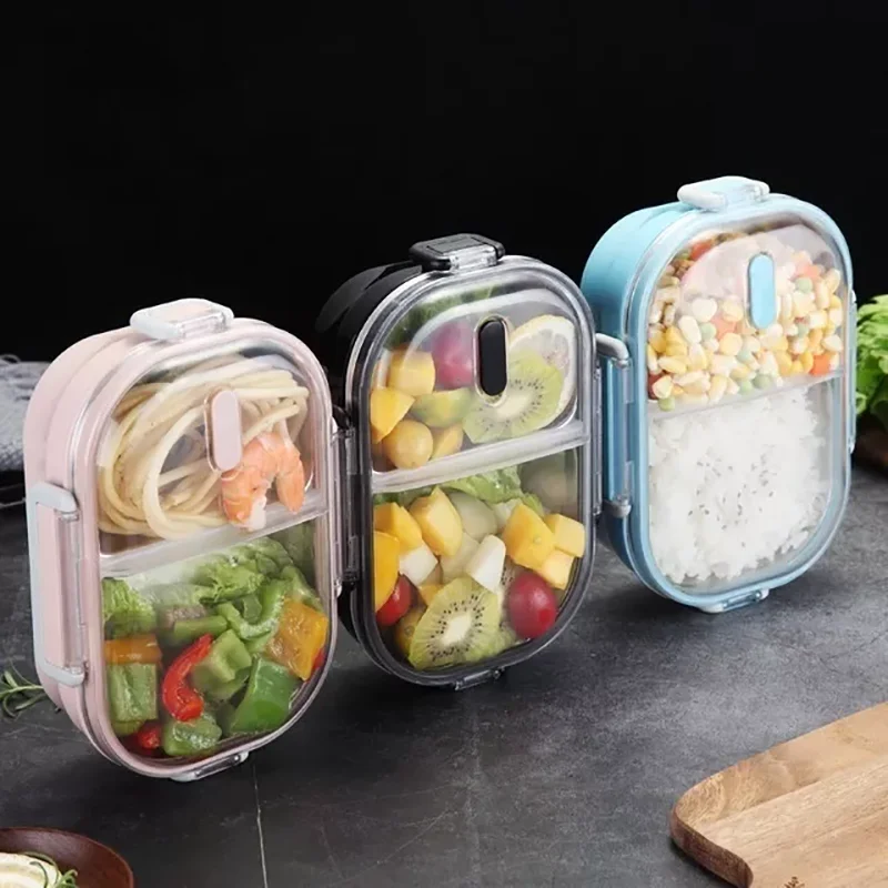 

304 Stainless Steel Bento Box Portable Lunch Box for Kids School Kitchen Leak-proof Food Container Box