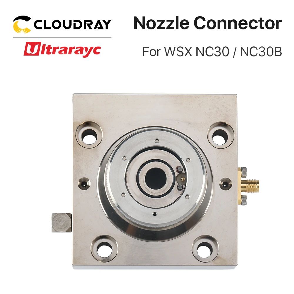 Ultrarayc WSX Fiber Laser Nozzle Connector WSX Capacitive Sensor Ceramic Holder for WSX NC30 NC30B Laser Head Metal Cutting Part enlarge