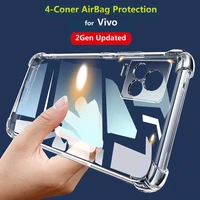 corner shocproof case for vivo v21e 4g v20 x80 x70 x60 x50 pro s15e s10 y72 5g y73s iqoo neo5 tpu clear ultra transparent cover