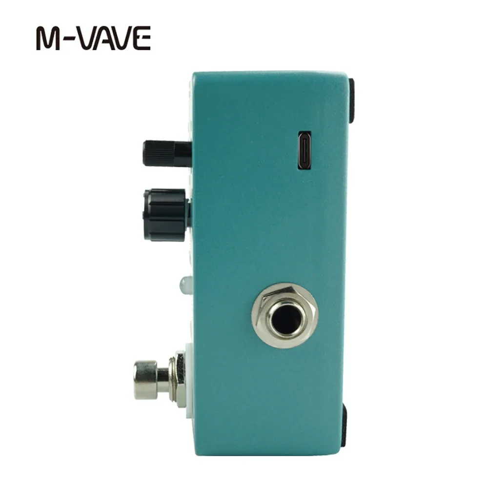 Педаль Для Электрогитары M-VAVE Синий Звуковой Эффект Овердрайв Петля Эффектов Из