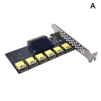 pci express multiplier pcie 1 to 6 usb3 0 riser card for pci express x16 riser graphic card eth bitcoin miner mining add on card