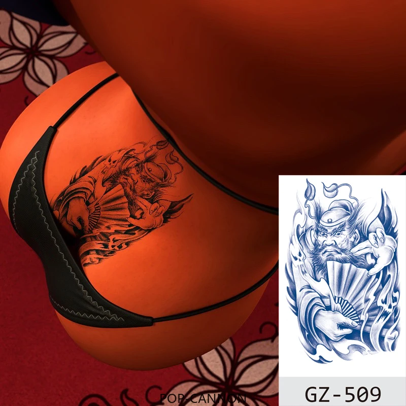 Временные водонепроницаемые татуировки-наклейки Лотос буддизм молитвенные