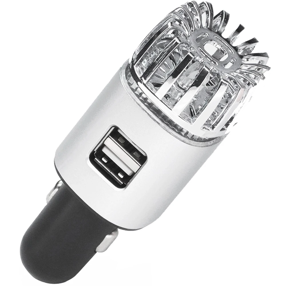 

Dural USB 12V Car Cigarette lighter Multifunctional Anti-Microbial Car Deodorizer Air Purifier With Dual USB Car Charger