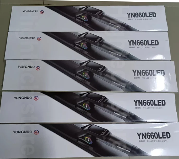 YONGNUO YN660LED Handheld LED Video Light Touch Adjusting Bi-color 2000-9900k RGB Color Remote Control New Product Lamp Lighting - купить по