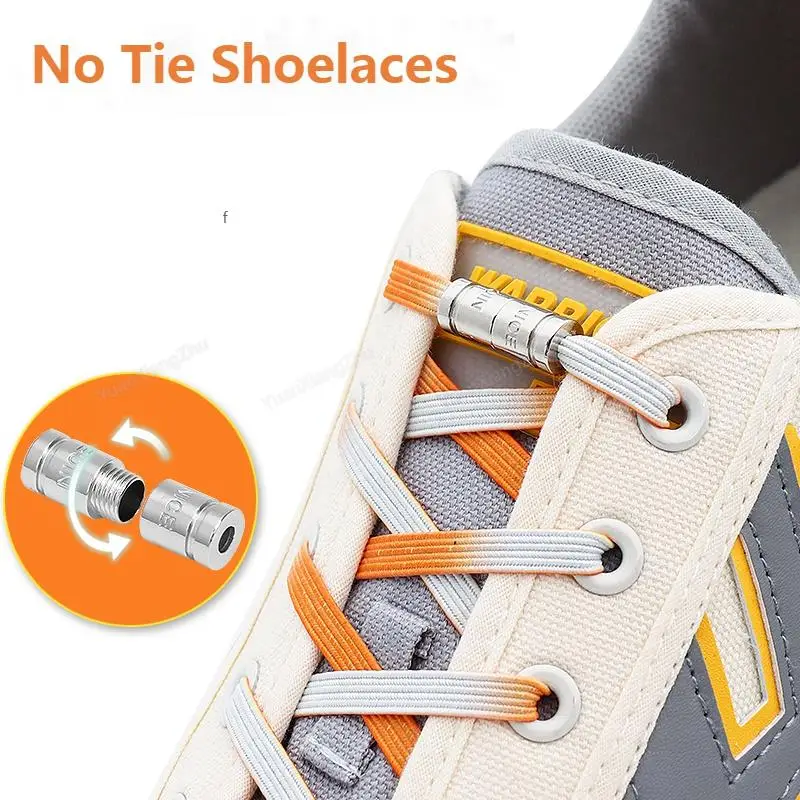 

Gradient Elastic Shoelaces without ties elastic Laces Sneakers No Tie Shoe laces Kids Adult Flat Shoelace Rubber Bands for Shoes