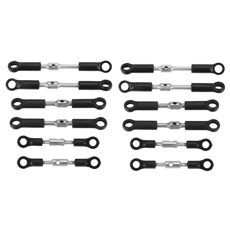 

2X 144001 Aluminum Tie LINK Rods Set Pull Rod Replacement Accessory For Wltoys 144001 1/14 4WD RC Parts