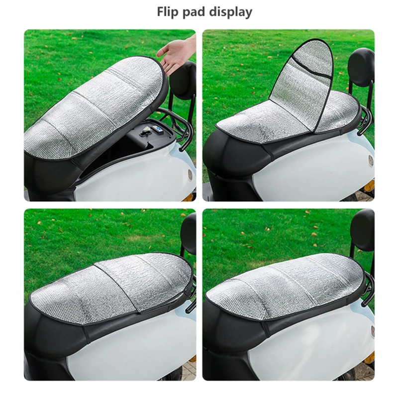 

Дышащая мотоциклетная Подушка, универсальный солнцезащитный чехол для сиденья, водонепроницаемый пыленепроницаемый Теплоизоляционный чехол для скутера