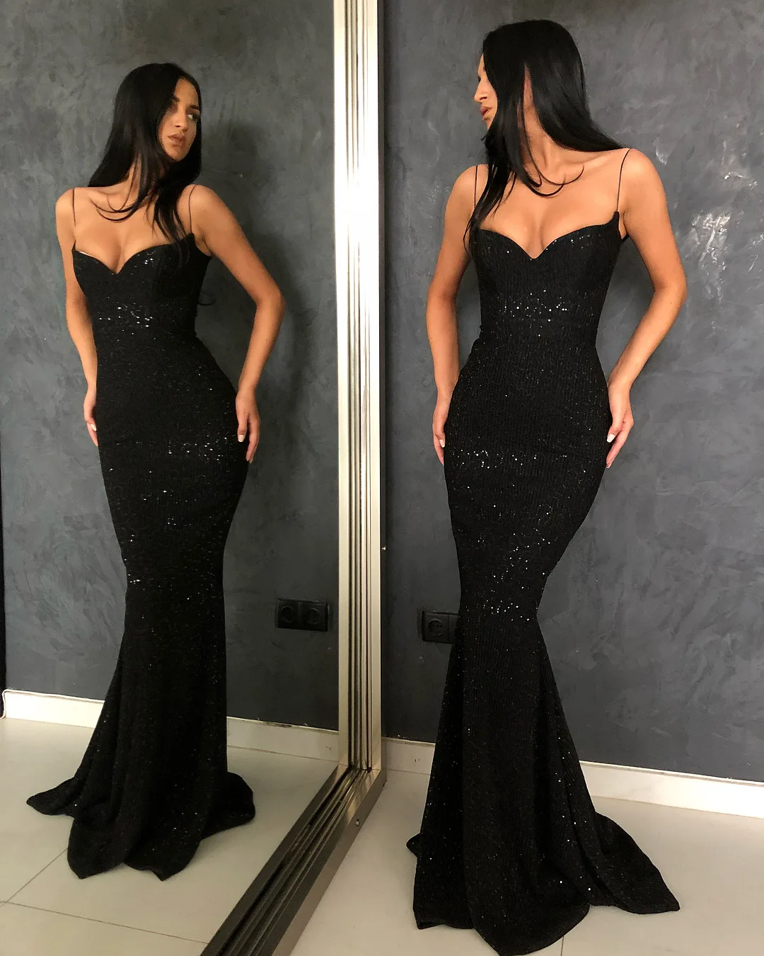 Prom Dress for Women Beauty Strapless Slim Elegant Ladies Clothing  S-shaped Sequin Sexy Hip Maxi Dresses Traf Vestidos Female