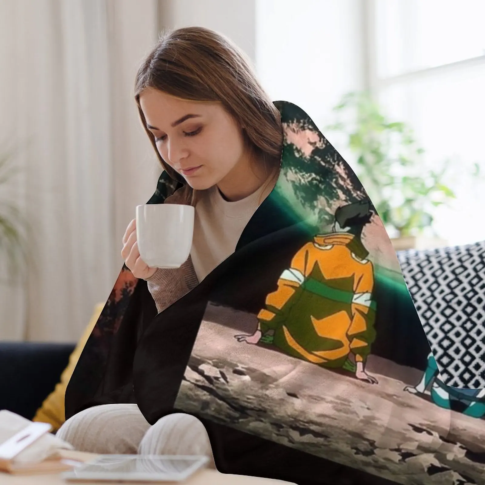 Киберпанк Edgerunners Дэвид и Люси полнолуние пледы мягкие кровати гигантские