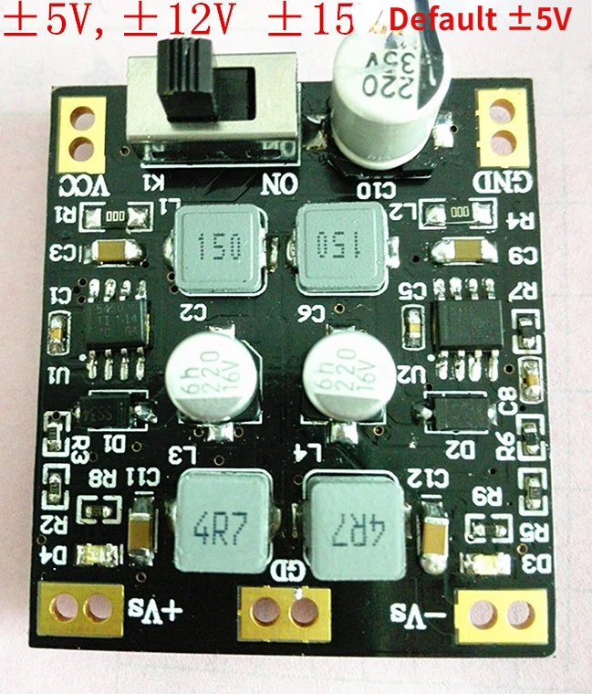 

24V 15V 12V to Positive and Negative 5V 12V Regulated Power Supply Module High Efficiency, Low Ripple and Dual Filtering