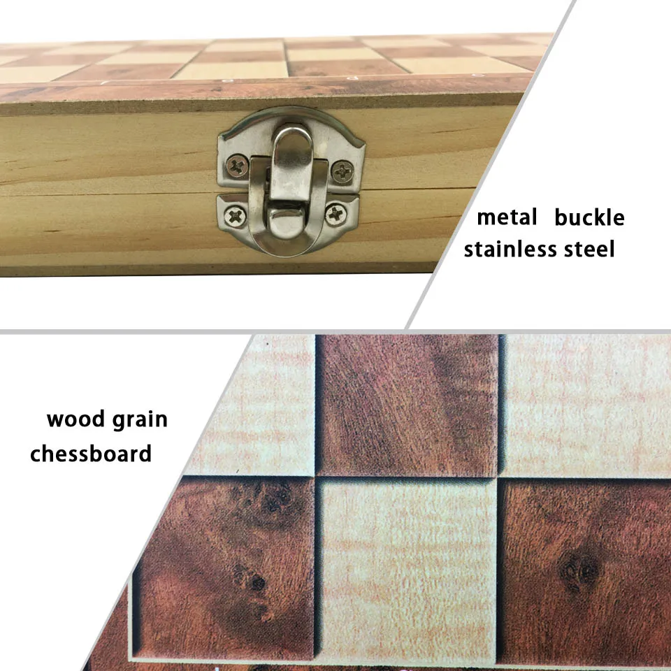 Шахматы нарды и шашки 3 в 1 дорожный деревянный набор шахмат размер 24 x мм