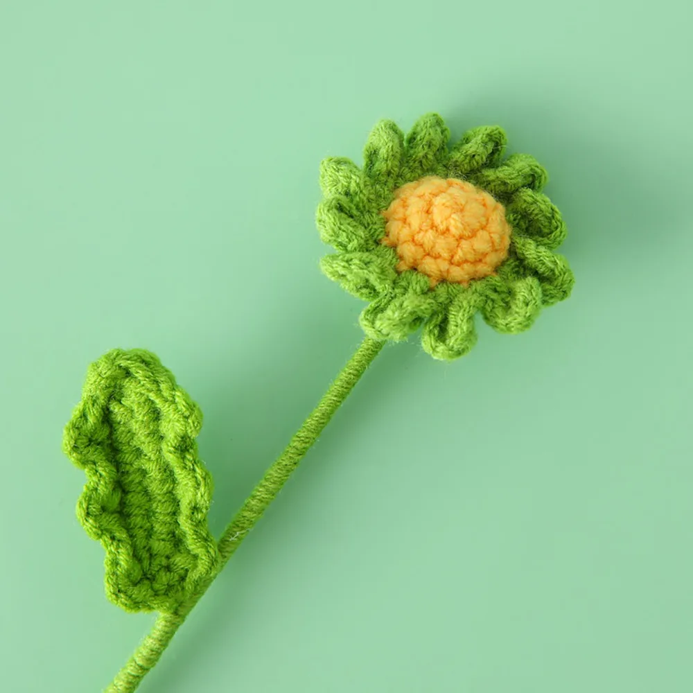 

Искусственные вязаные подсолнухи из хлопка