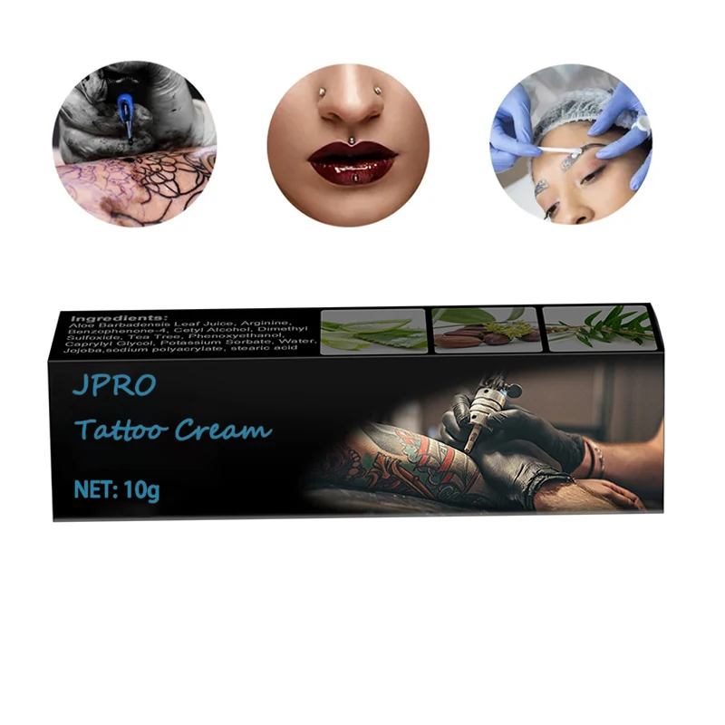 New Jpro Tattoo White Cream  for Permanent makeup Body Eyebrow Eyeliner Lips Microneedle Piercing Liner Tattoo Cream 10g