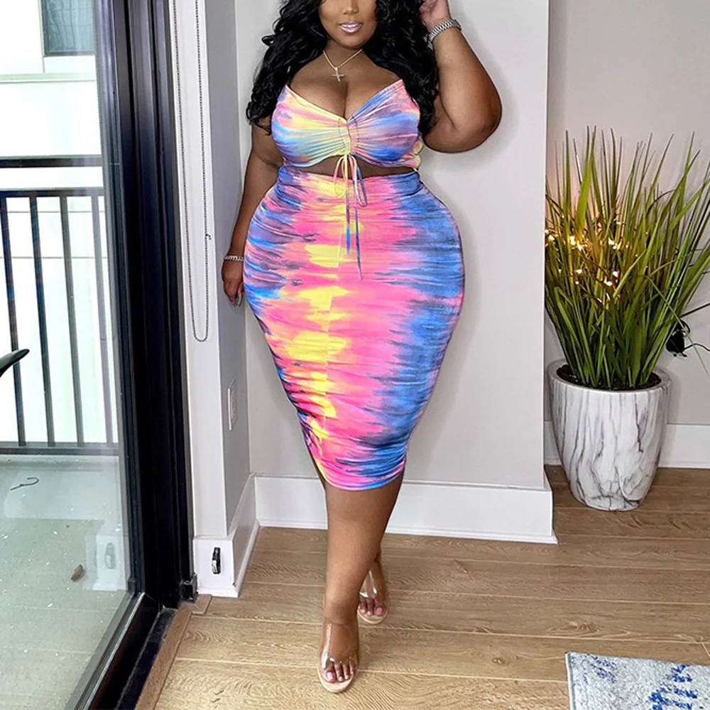 

4XL 5XL Plus Size Dresses for Women Spaghetti Strap Square Neck Bodyon High Waisted Mid Calf Elegant Sexy Evening Night Dress