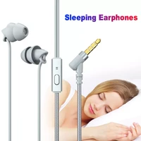 sleeping earbuds stereo wired headphones 3 5mm noise cancelling earphone wired headset high quality hifi sleep earphones in ear