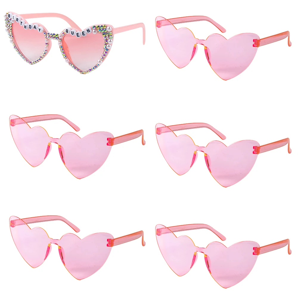 6/8 шт. пластиковые солнечные очки в форме девичника