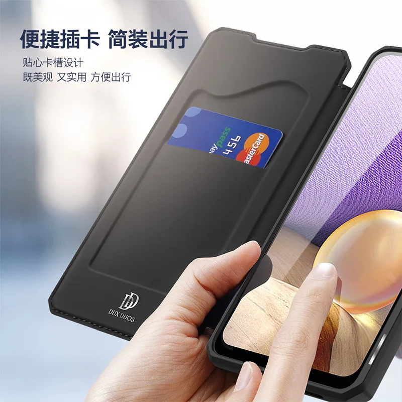 Duxducis Pu Leather Case For Samsung Galaxy A71 A52 Note20 Ultra 5g Coque Luxury Thin Flip Cover Wallet Phone Cases
