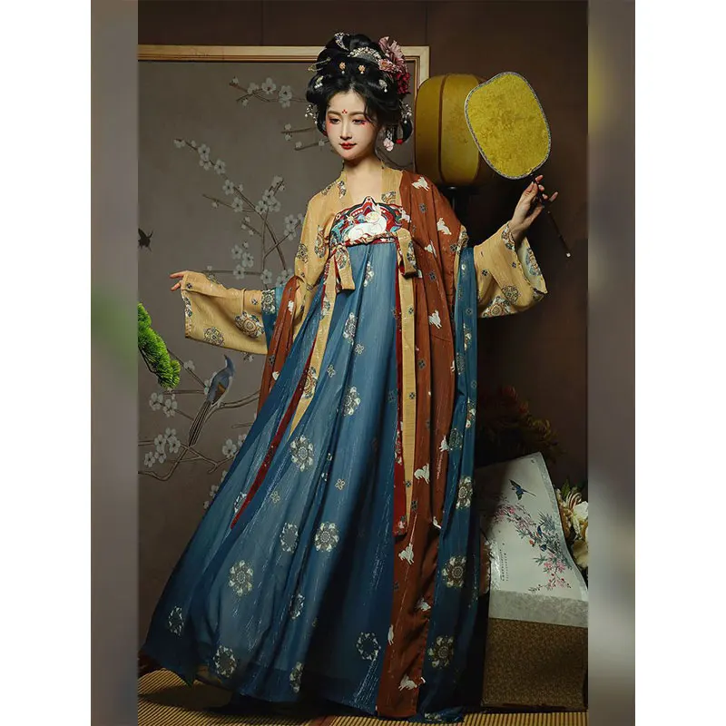 Платье ханьфу женское древнее платье династии Тан традиционная китайская одежда