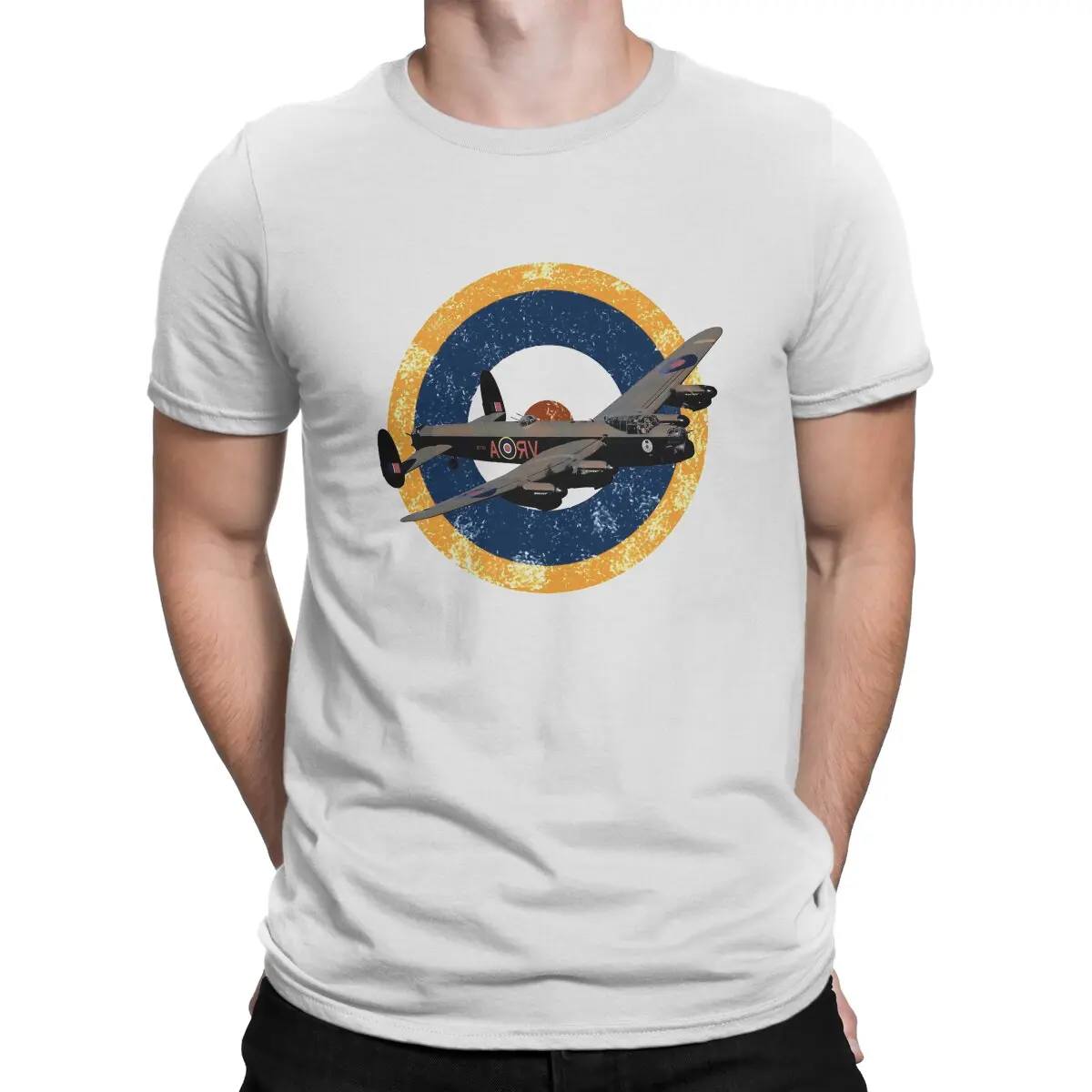 

Airplane Lover RAF BRITISH AVRO LANCASTER WW2 BOMBER PLANE Tshirt Graphic Men Tops Vintage Goth Summer Fibre Harajuku T Shirt