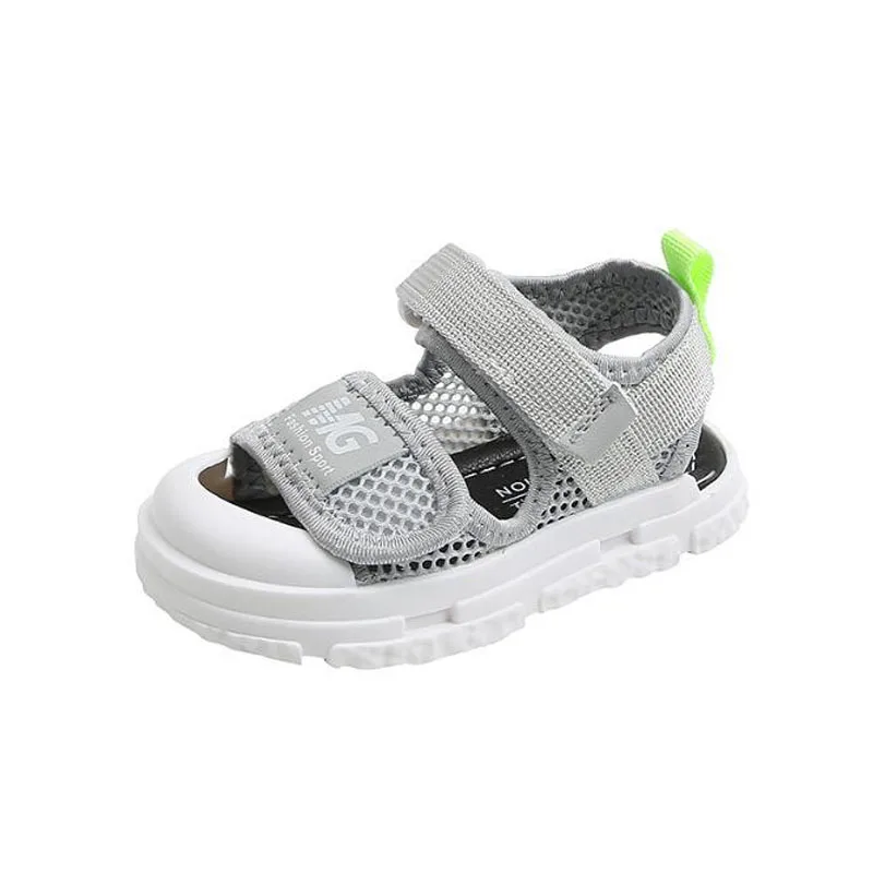 

Summer Baby Mesh Shoes Head Wrapped Girls Sandals Soft Breathable Boys Beach Sandals Toddler Functional Sandals