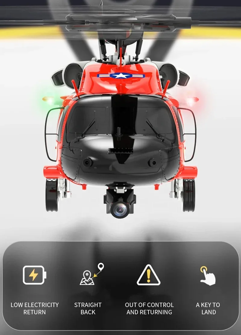 YXZNRC F09S UH60 1/47 масштаб Heli Copter 2 4 ГГц Flybarless RC игрушка RTF с GPS гироскопом 3D 6G система 5 8G