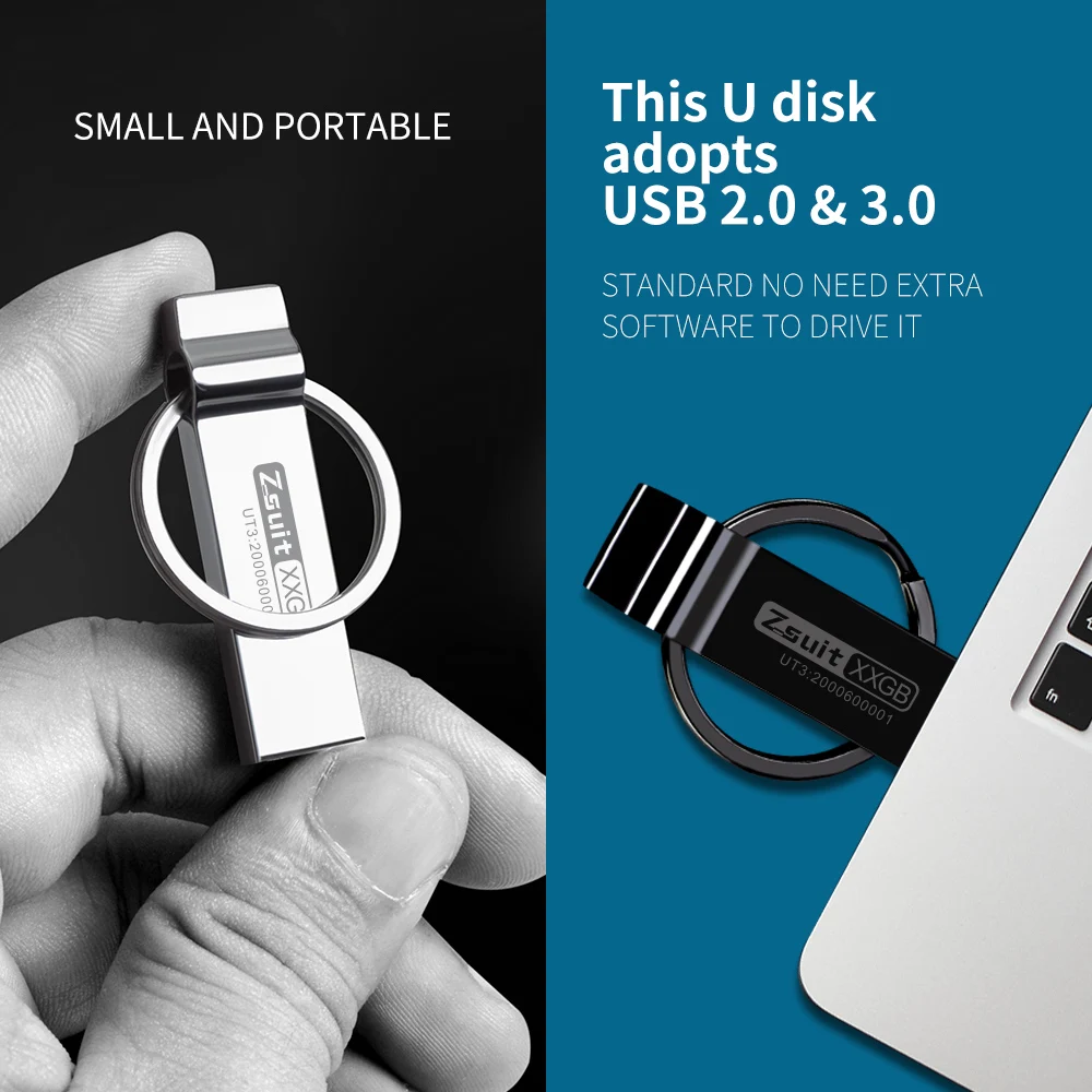 Фото USB-флеш-накопитель в металлическом корпусе, 32-3,0 Гб  флешка usb №4