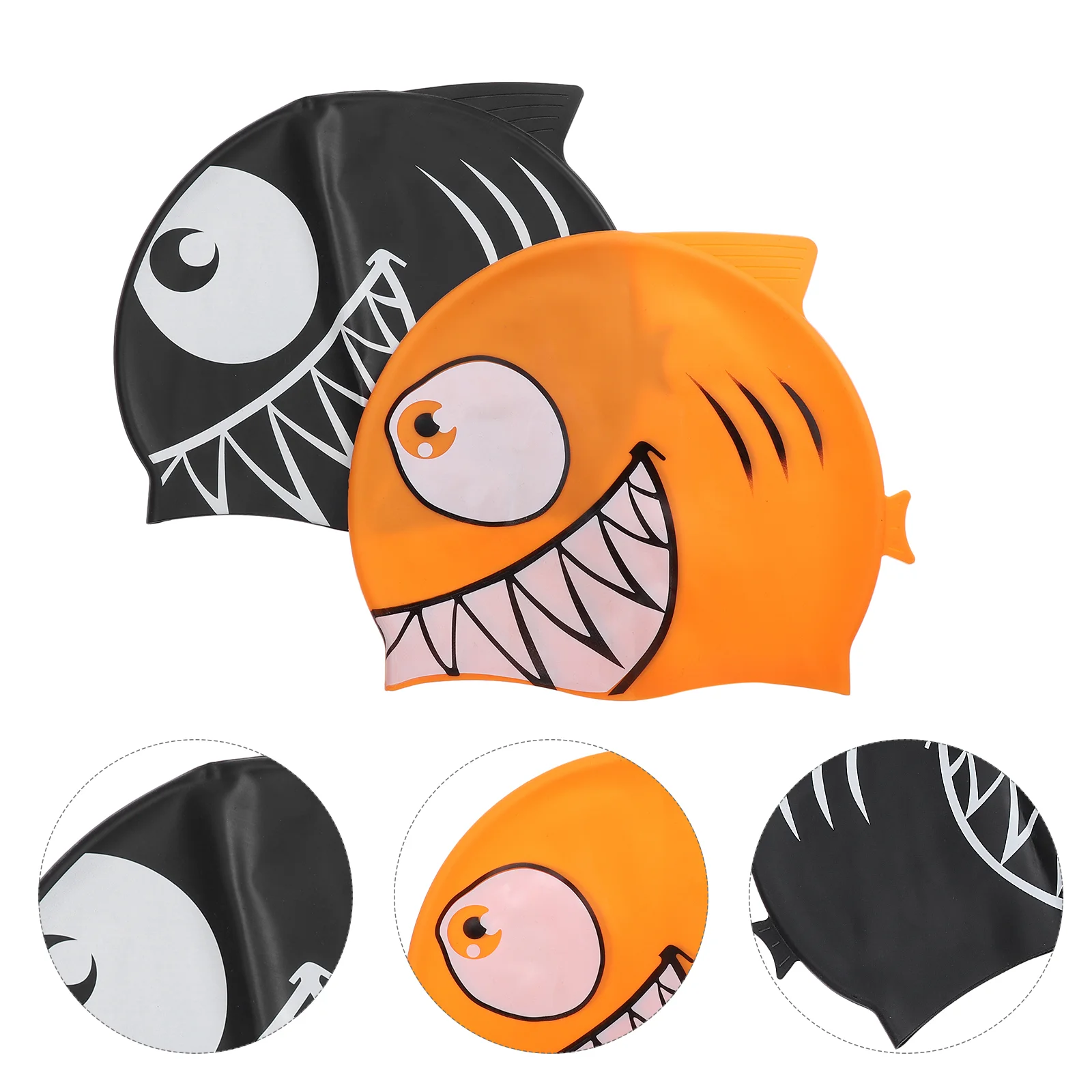 

2Pcs Hats Comfortable Adorable Creative Kids Swimming Accessories Swimming Hats Kids Swimming Caps