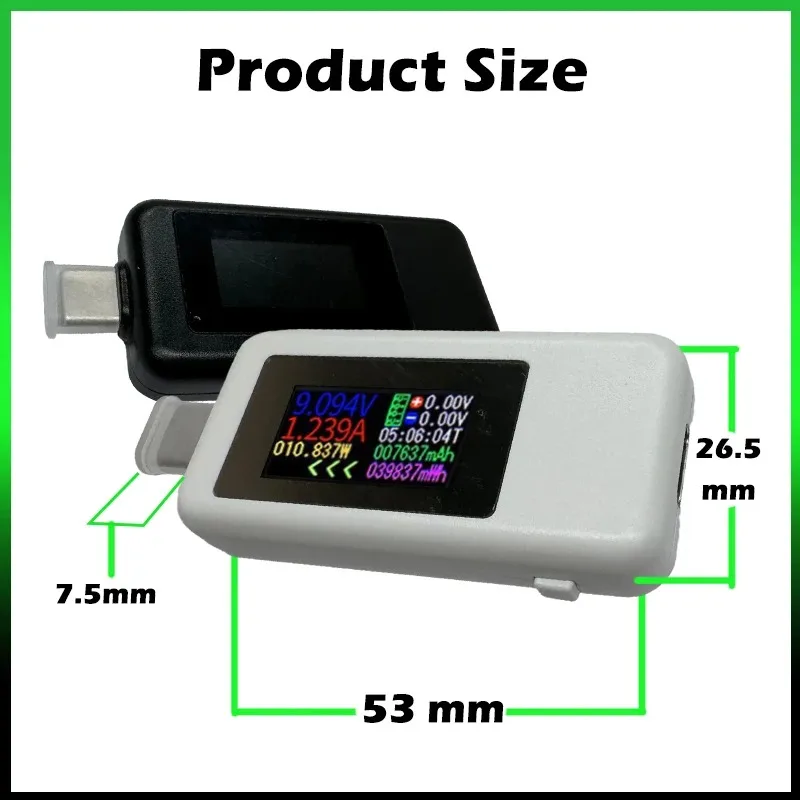 USB-тестер 10 в 1 цифровой вольтметр постоянного тока амперметр измеритель