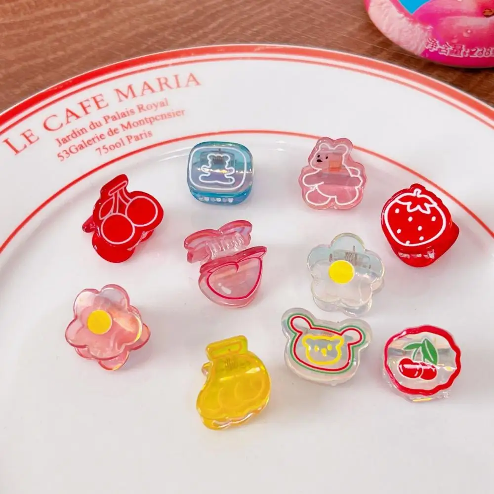 

Заколка для волос в Корейском стиле Kawaii Mimi, летняя красочная заколка для волос в виде милых девушек, зажим для волос с мультяшным медведем, женские аксессуары для волос